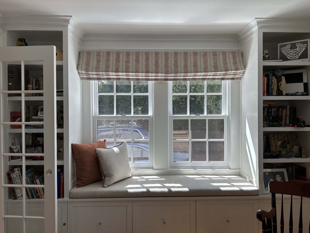 Roman Shades crafted to perfection.